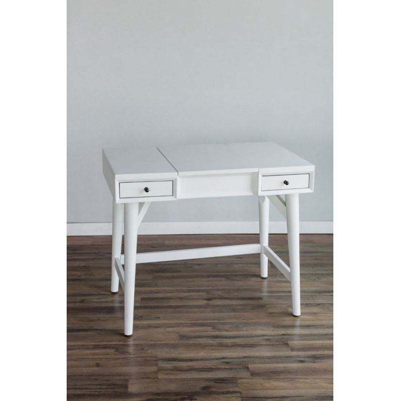 Alpine Furniture - Flynn Bedroom Vanity, White - 966-W-19