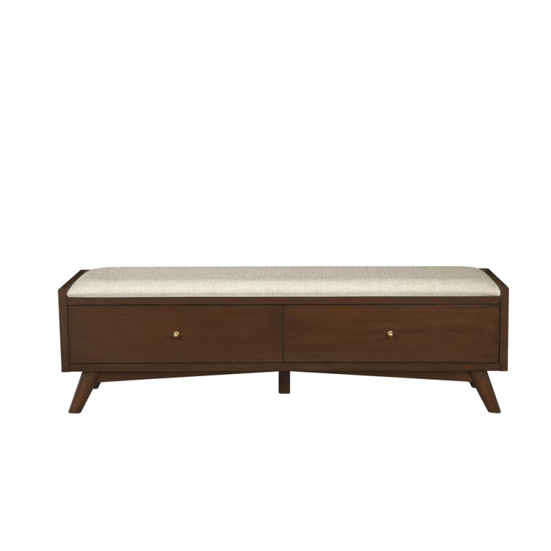 Alpine Furniture - Flynn Bench, Walnut - 966WAL-12