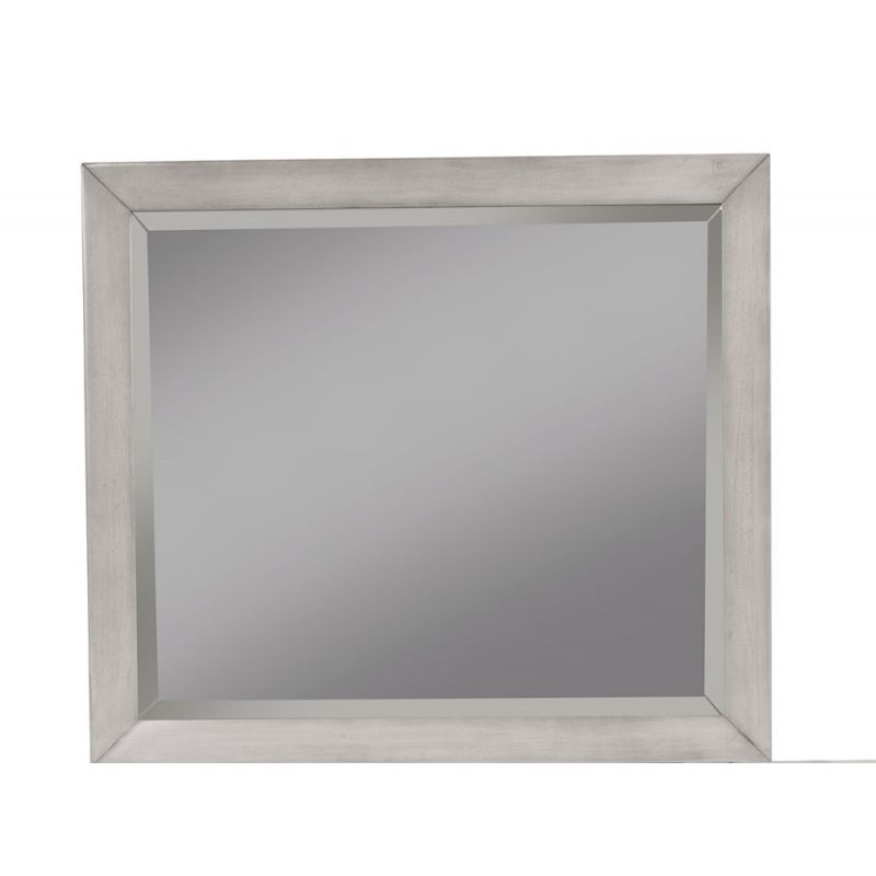Alpine Furniture - Flynn Mid Century Modern Mirror, Gray - 966G-06