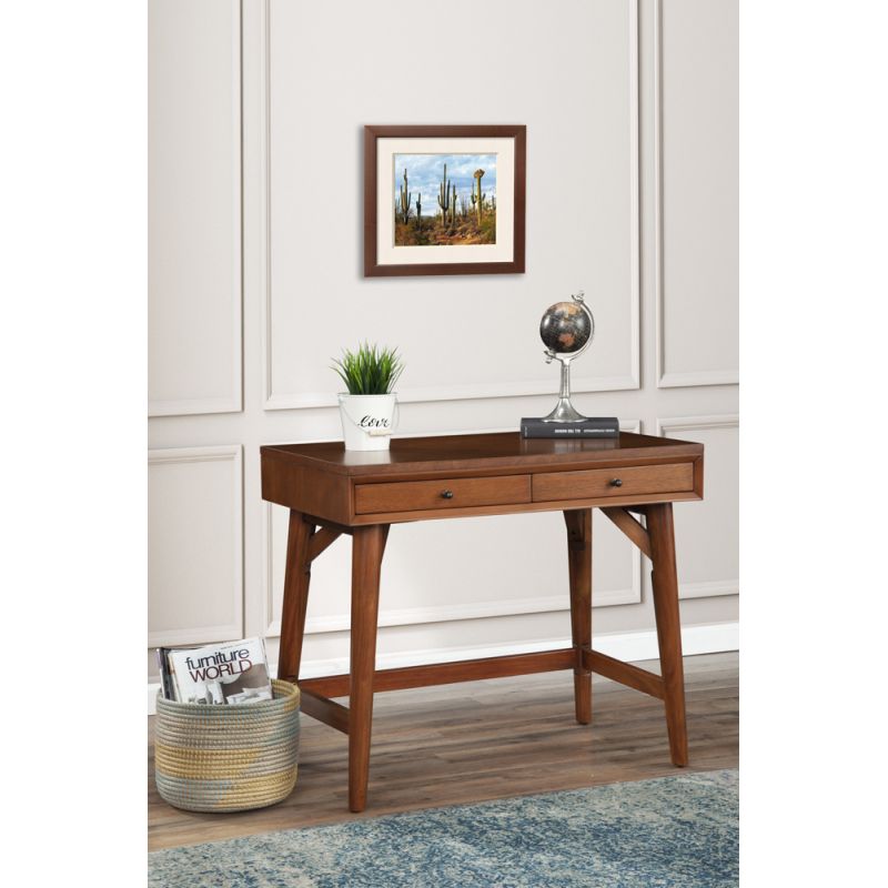 Alpine Furniture - Flynn Mini Desk, Acorn - 966-65