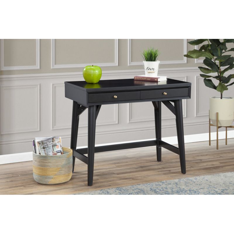 Alpine Furniture - Flynn Mini Desk, Black - 966BLK-65