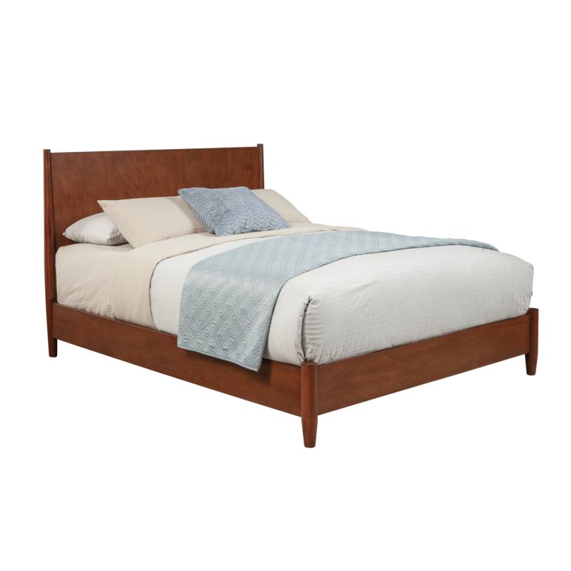 Alpine Furniture - Flynn Queen Platform Bed, Acorn - 766-01Q