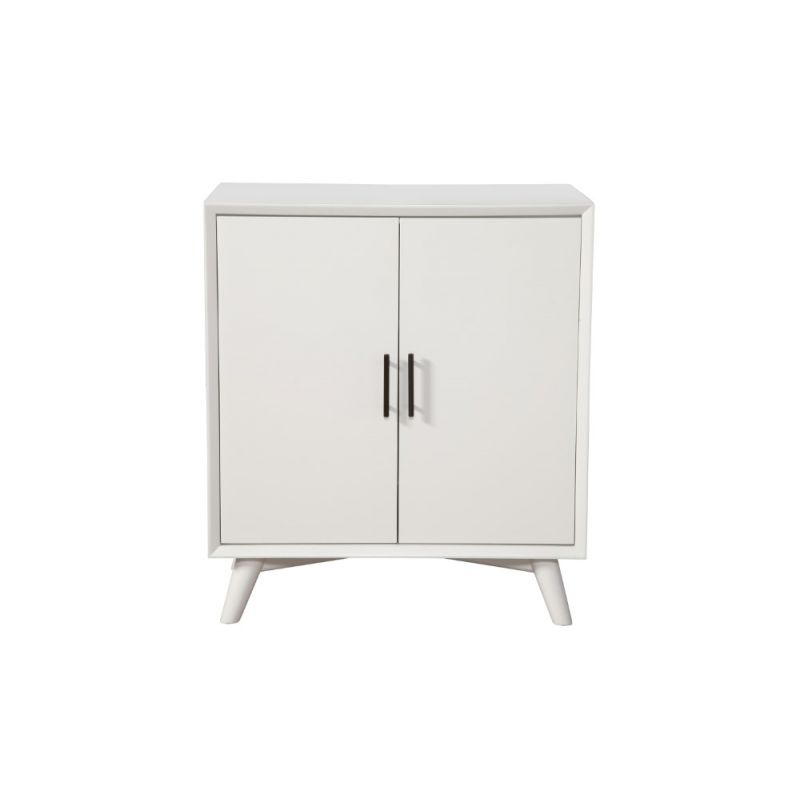 Alpine Furniture - Flynn Small Bar Cabinet, White - 966-W-17