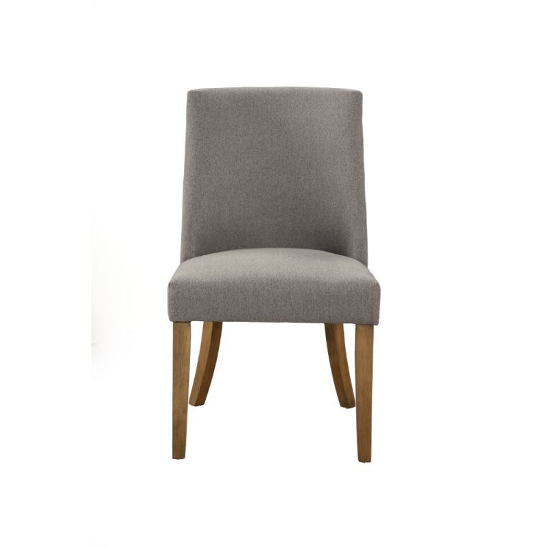 Alpine Furniture - Kensington Upholstered Parson Chairs, Dark Grey (Set of 2) - 2668-12