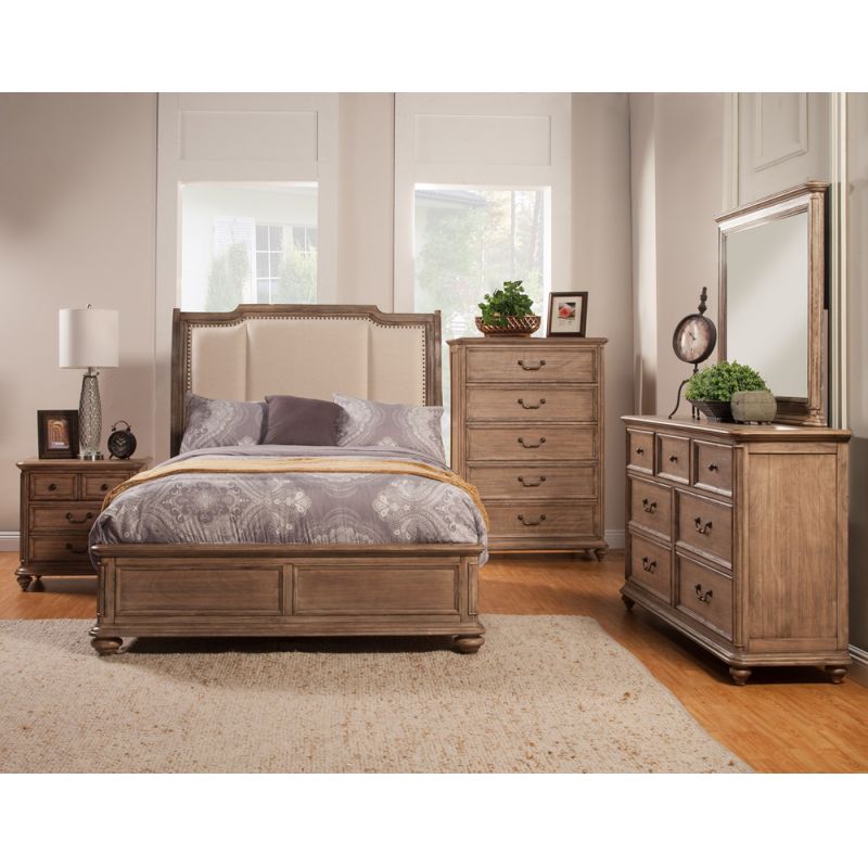 Alpine Furniture - Melbourne 5-Piece Queen Bedroom Set C