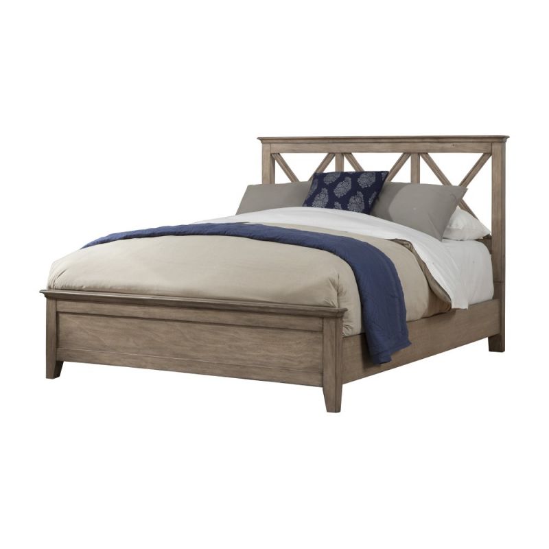Alpine Furniture - Potter Standard King Panel Bed, French Truffle - 1055-07EK