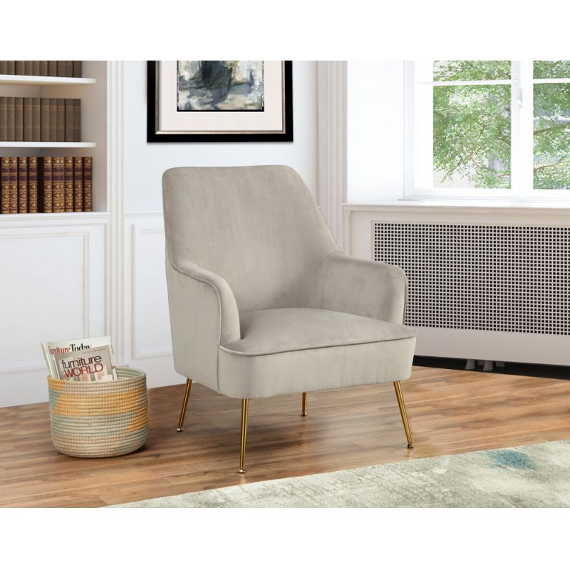 Alpine Furniture - Rebecca Leisure Chair, Grey - 9010-1-GRY