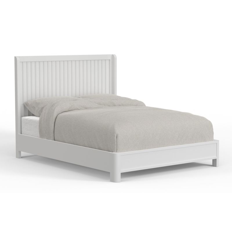 Alpine Furniture - Stapleton Standard King Panel Bed, White - 2090-07EK