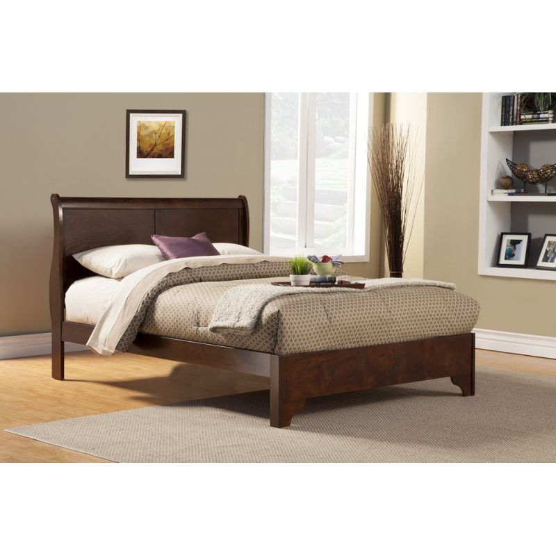 Alpine Furniture - West Haven Eastern King Low Footboard Sleigh Bed - 2200EK