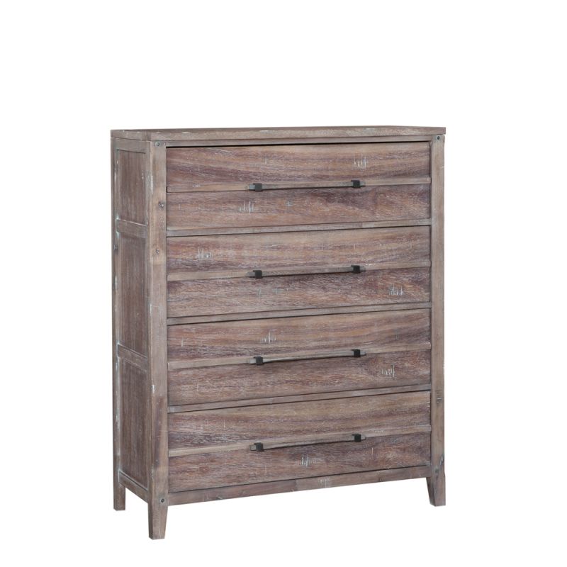 American Woodcrafters - Aurora Chest - Weathered Grey - 2800-150