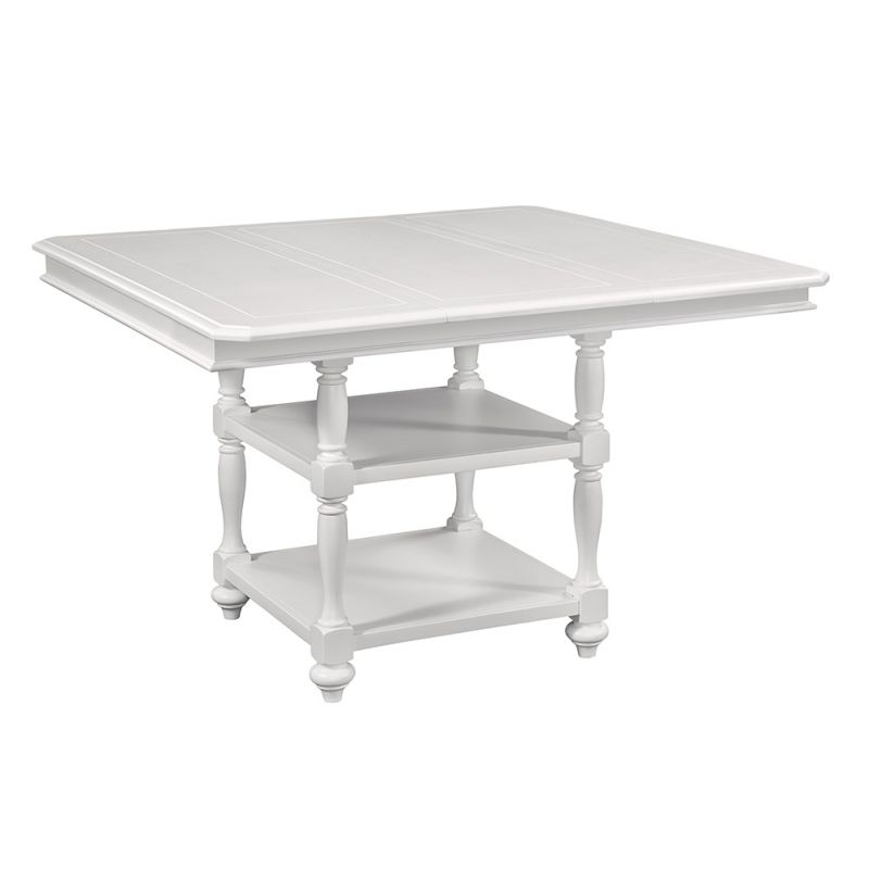 American Woodcrafters - Cottage Traditions Gathering Height Table - White Cottage - D-6510-553