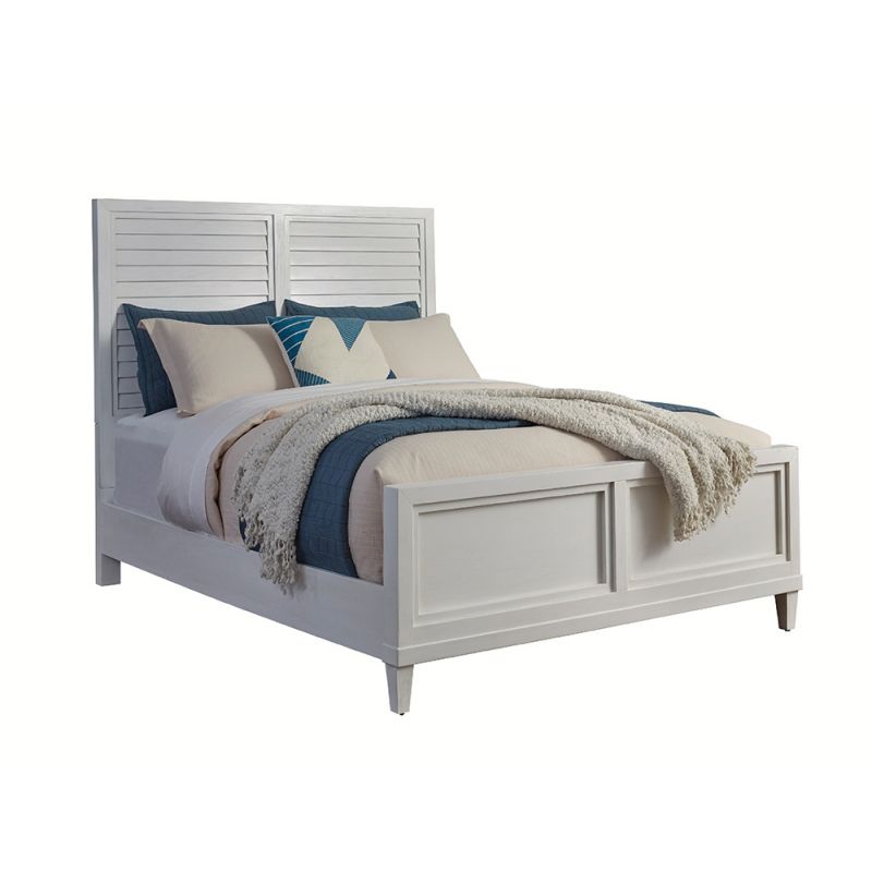 American Woodcrafters - Dunescape Queen Panel Bed - White - 1210-50PAN