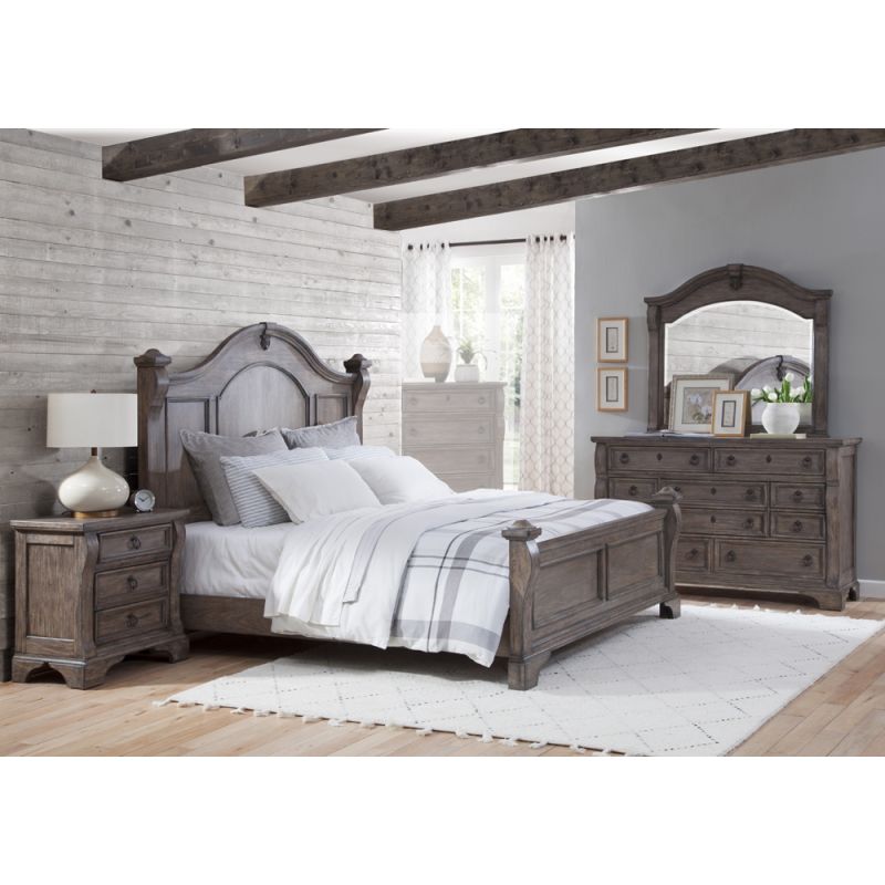 American Woodcrafters - Heirloom 4 Pc Bedroom Set - Queen Bed, Dresser ...