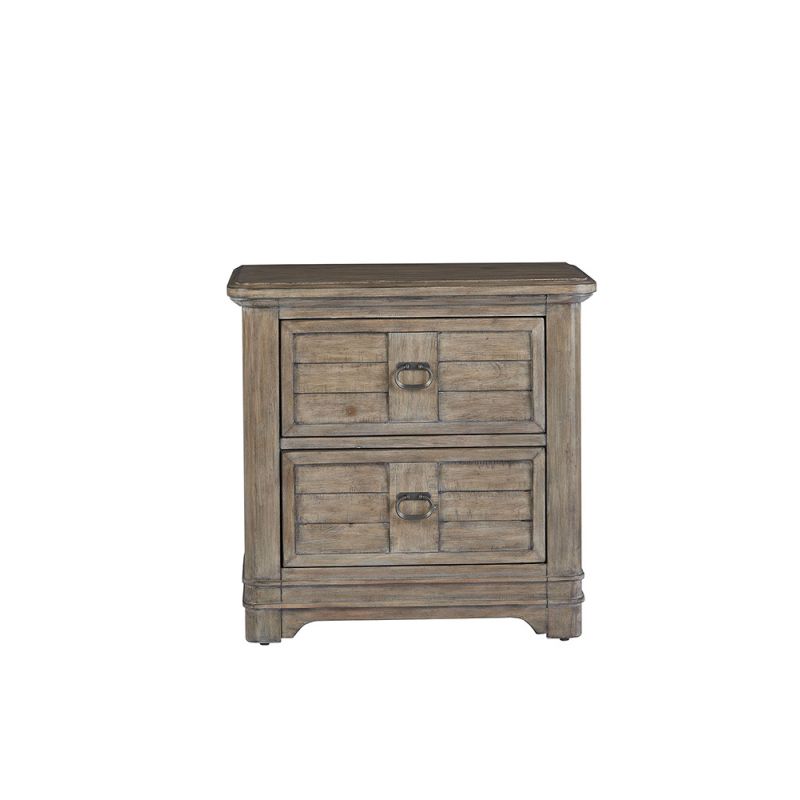 American Woodcrafters - Meadowbrook 2-Drawer Nightstand - Sand - 2600-420