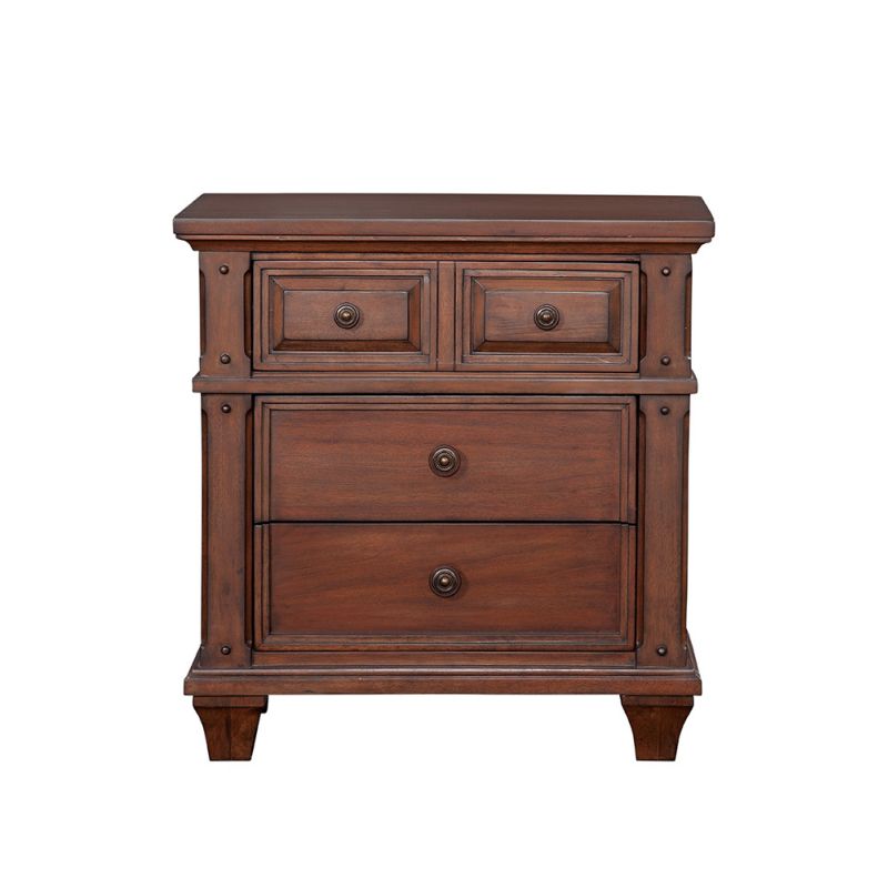 American Woodcrafters - Sedona 3-Drawer Nightstand - Cinnamon Cherry - 2400-430