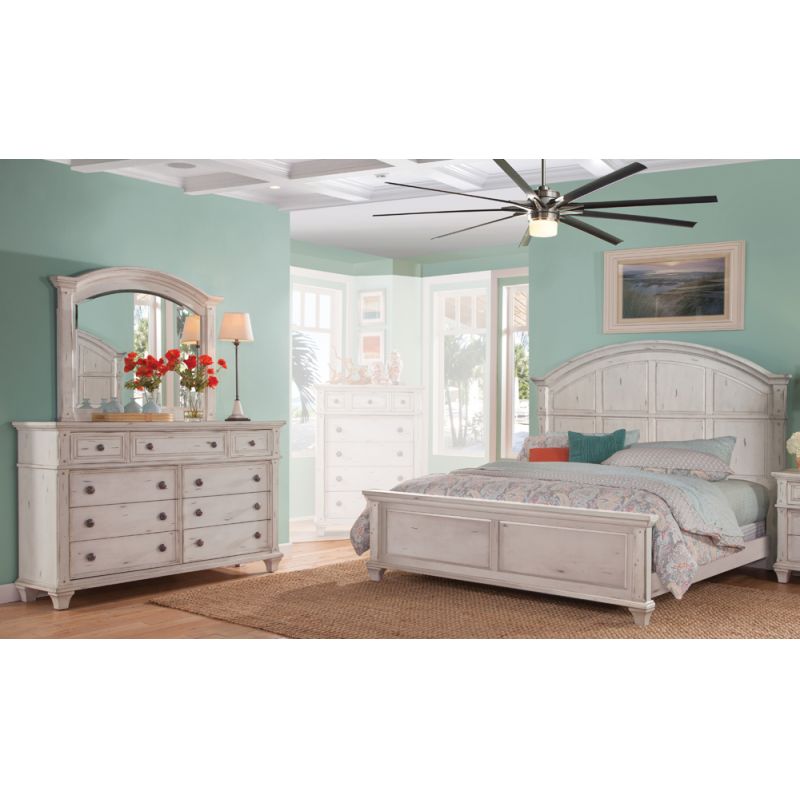 American Woodcrafters - Sedona 3 Pc Bedroom Set - Queen Bed, Dresser, Mirror - 2410-QPNPN-3PC