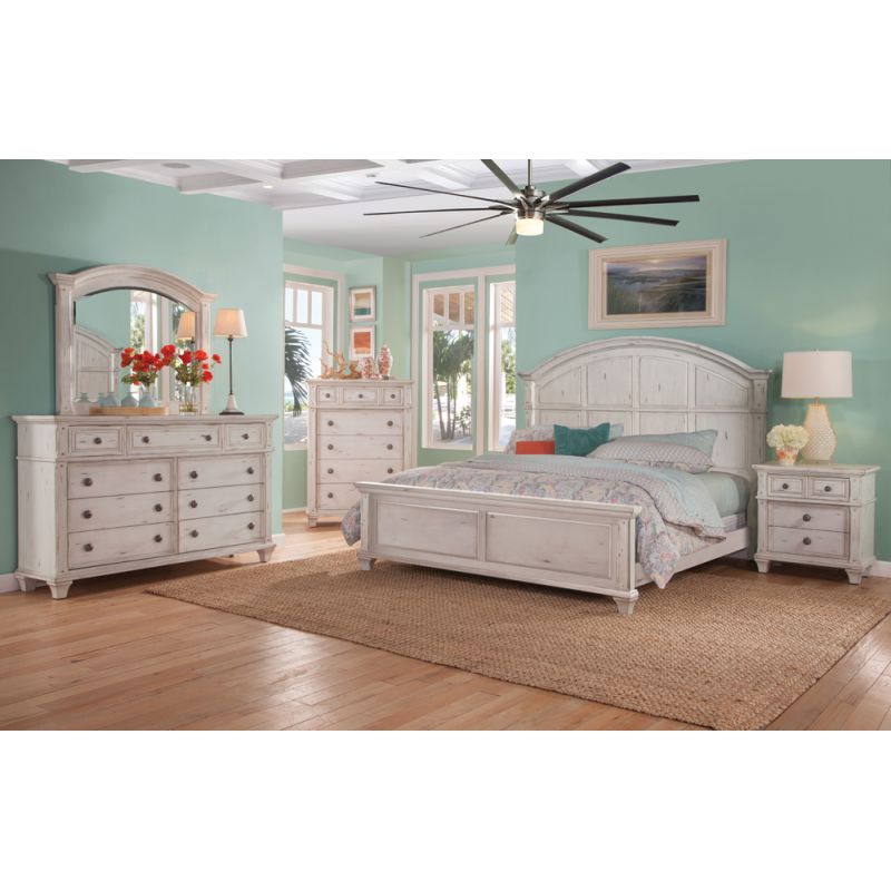American Woodcrafters - Sedona 5 Pc Bedroom Set - Queen Bed, Dresser, Mirror, Chest, Nightstand - 2410-QPNPN-5PC