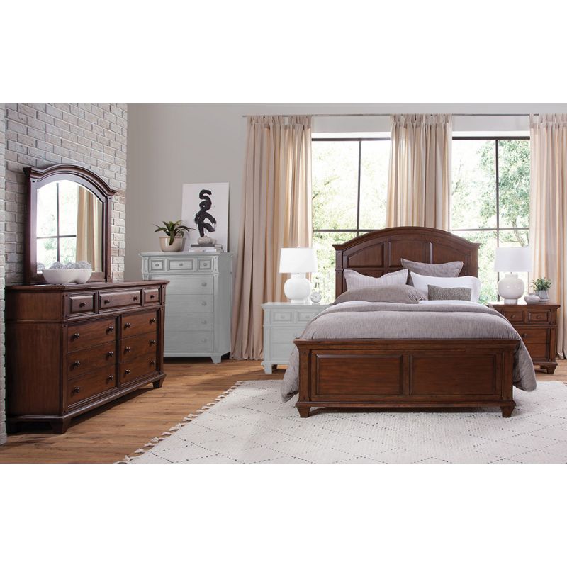 American Woodcrafters - Sedona King 4 Piece Bedroom Set - Cinnamon Cherry - 2400-664PC