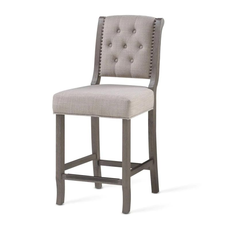American Woodcrafters - Wood Frame Barstool - Gray Finish - B2-304-26F