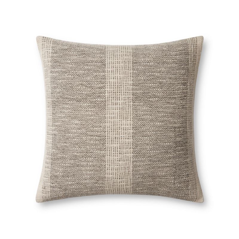 Angela Rose x Loloi - Dusk Charcoal / Ivory 18'' x 18'' Cover Only Pillow - P019PAR0005CCIVPIL1