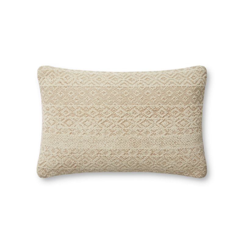 Angela Rose x Loloi - Henderson Sand / Ivory 13'' x 21'' Cover Only Pillow - P163PAR0010SAIVPIL5