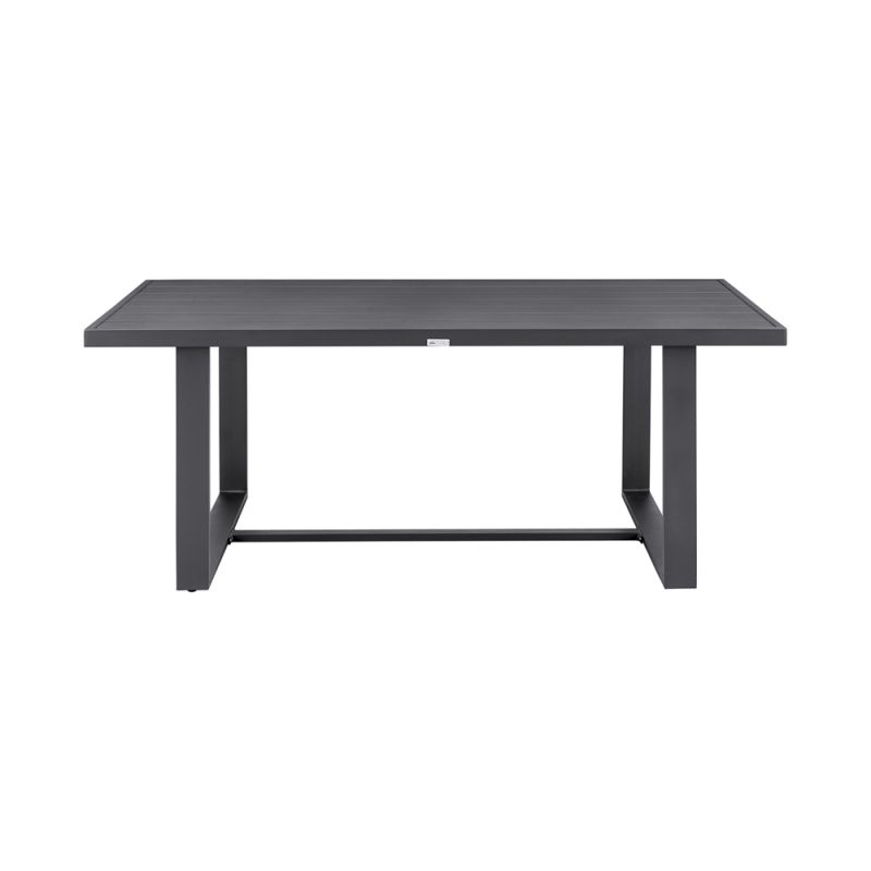 Armen Living - Argiope Outdoor Patio Dining Table in Aluminum - 840254333000