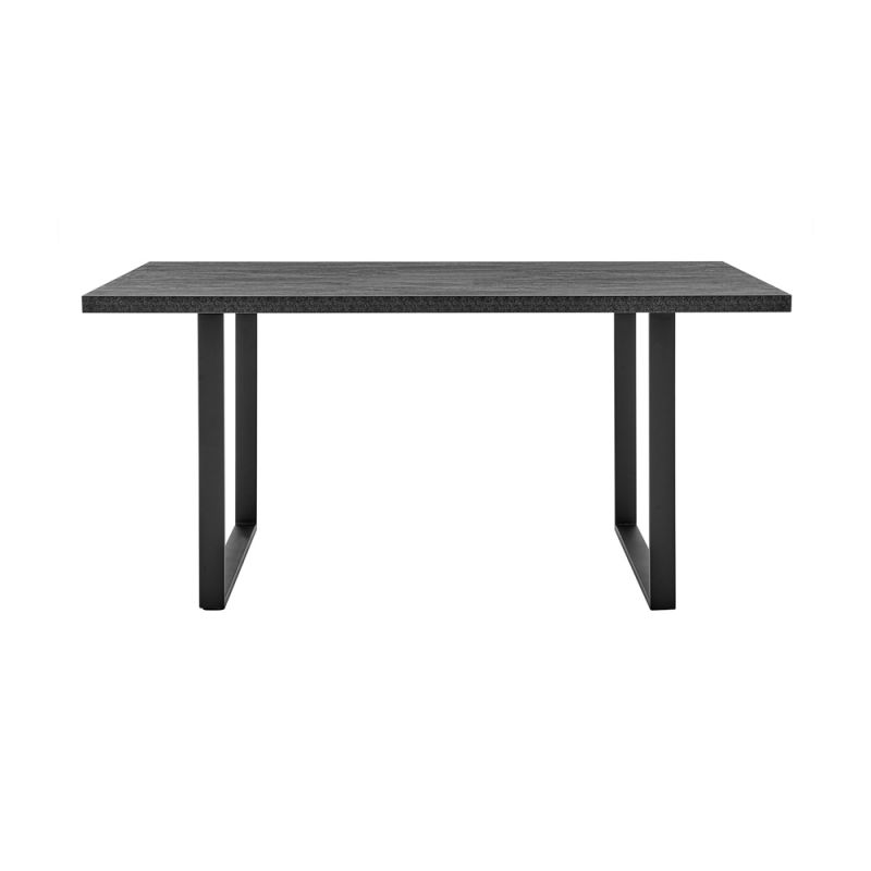 Armen Living - Fenton Dining Table with Charcoal Top and Black Base - LCFEDIBLCH