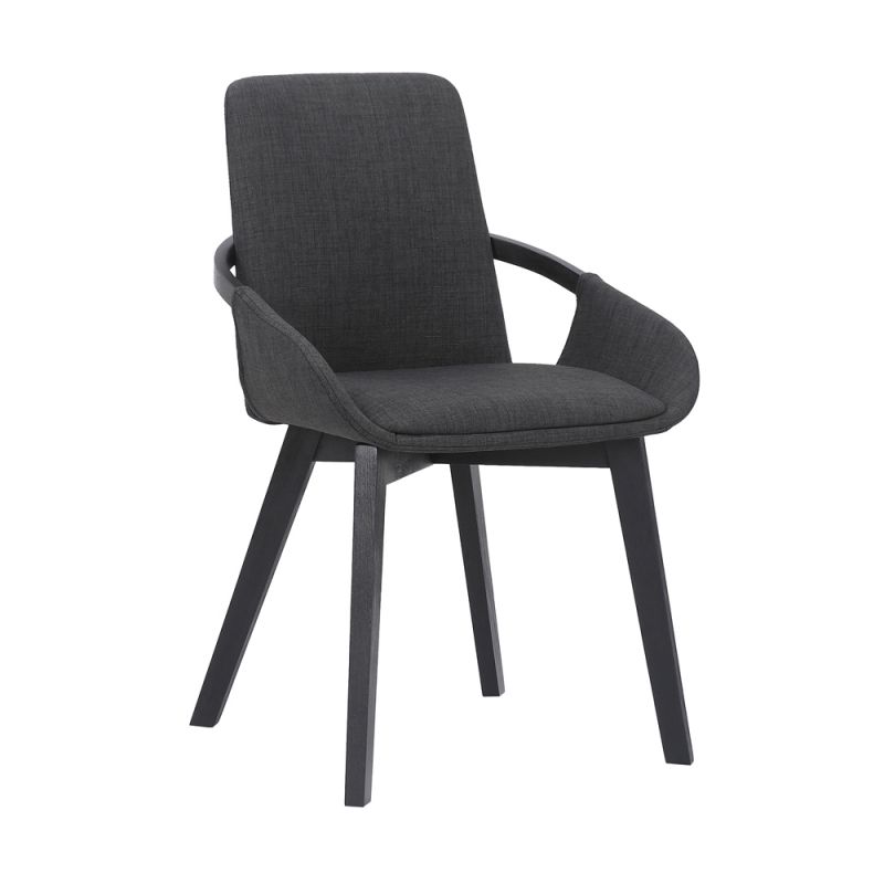 Armen Living - Greisen Modern Charcoal Wood Dining Room Chair - LCGRCHCH