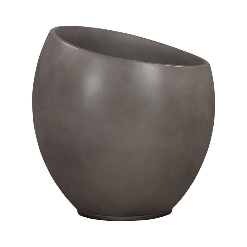 Armen Living - Moonstone Medium Indoor or Outdoor Planter in Grey Concrete - LCMHSMPLGR