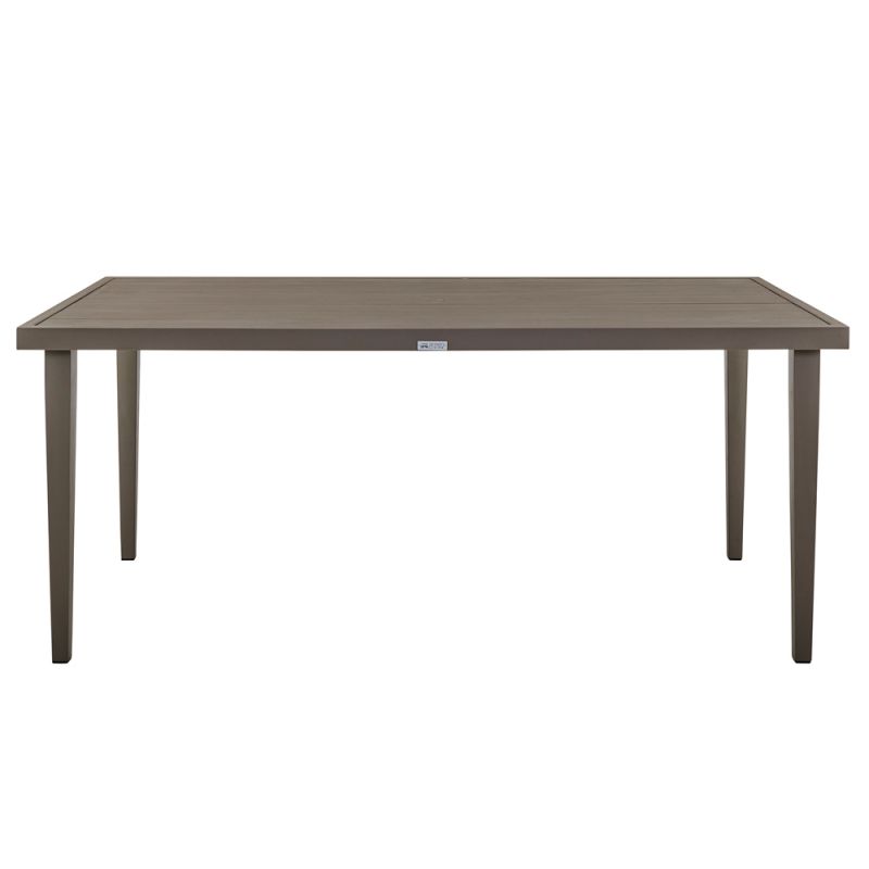 Armen Living - Silvana Outdoor Aluminum Gray Rectangle Dining Table - 840254332928