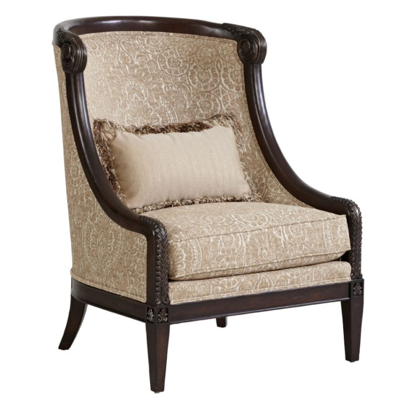 A.R.T. Furniture - Giovanna Azure Carved Wood Accent Chair - 509534-5527AB