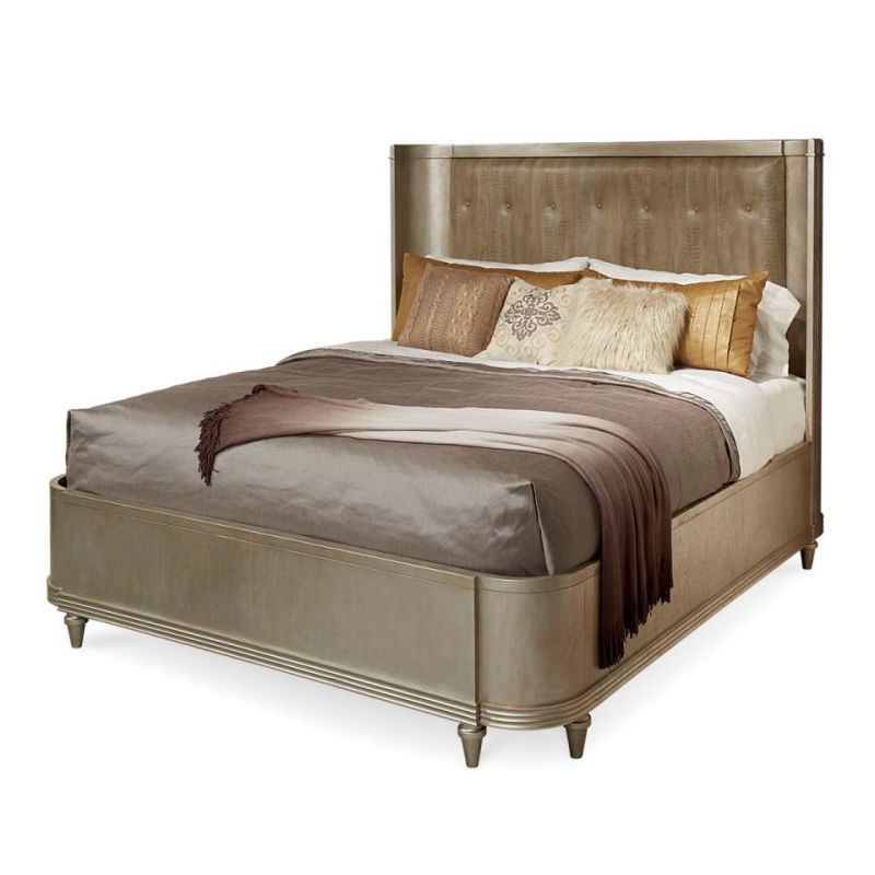 A.R.T. Furniture - Morrissey King Lloyd Uph Shelter Bed - Bezel - 218146-2727