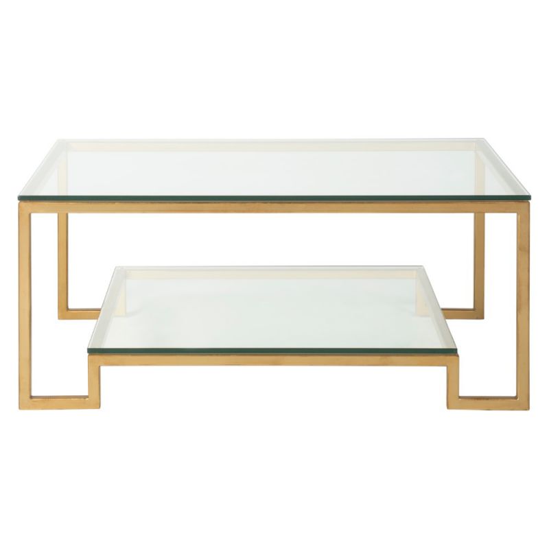 Artistica Home - Metal Designs Bonaire Rectangular Cocktail Table - Gold Leaf Finish - 01-2016-945-48