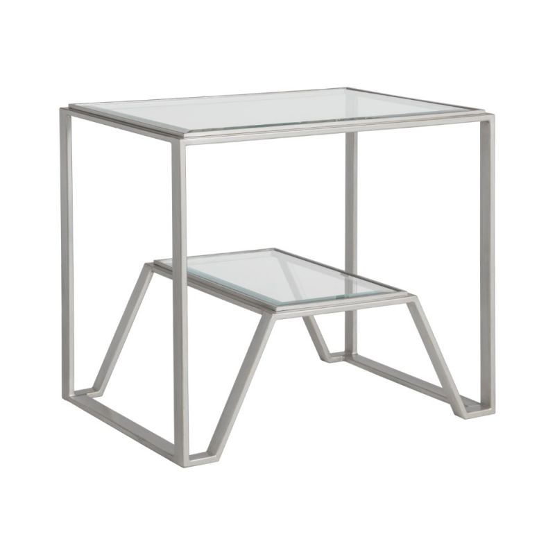 Artistica Home - Metal Designs Byron Rectangular End Table - Argento - 01-2230-955-46