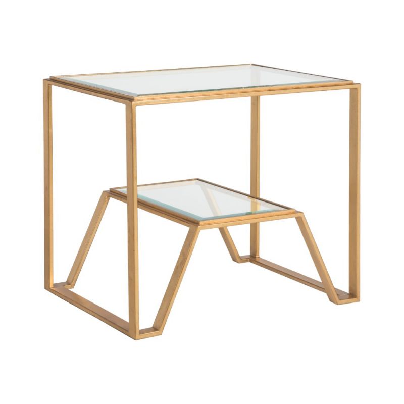 Artistica Home - Metal Designs Byron Rectangular End Table - Gold Leaf - 01-2230-955-48
