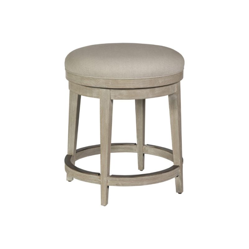 Artistica Home - Cohesion Program Cecile Backless Swivel Counter Stool - White wash - 01-2221-897-40-01