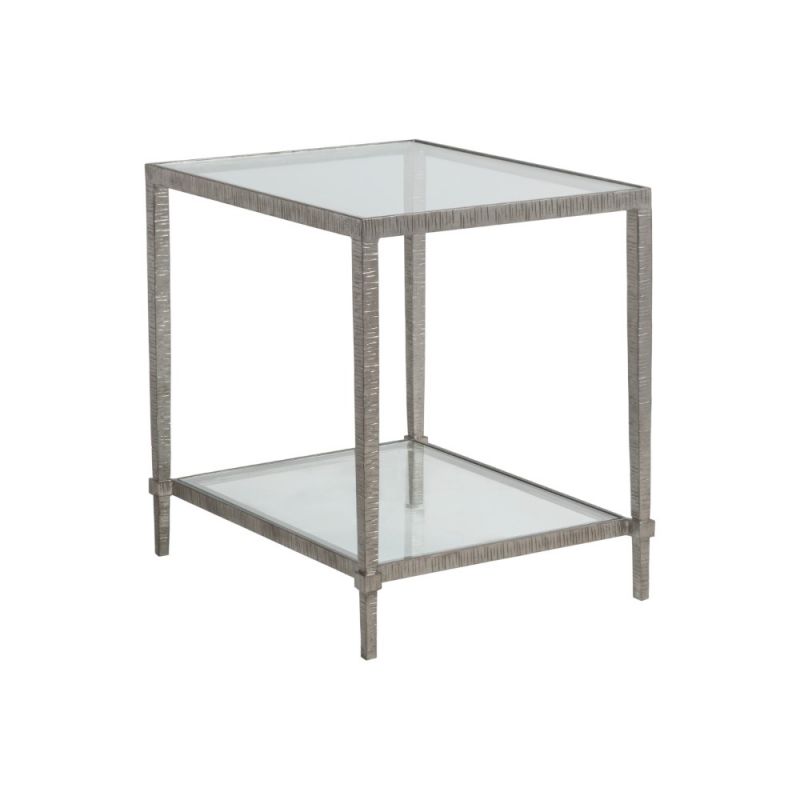 Artistica Home - Metal Designs Claret Rectangular End Table - Silver - 01-2233-953-47