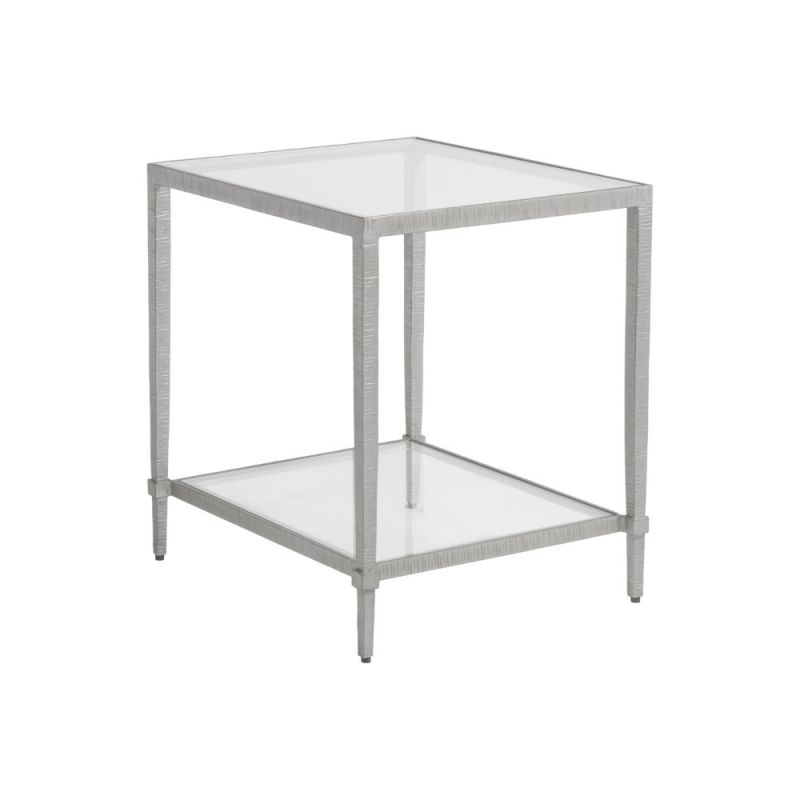 Artistica Home - Metal Designs Claret Rectangular End Table - Argento - 01-2233-953-46