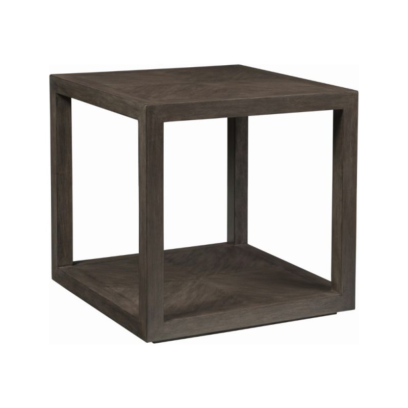 Artistica Home - Cohesion Program Credence Square End Table - Warm Medium Brown - 01-2094-957-39