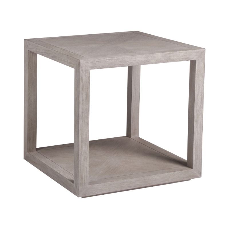 Artistica Home - Cohesion Program Credence Square End Table - Bianco - 01-2094-957-40