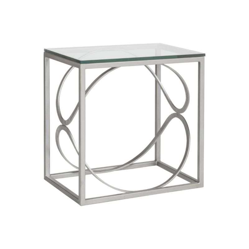 Artistica Home - Metal Designs Ellipse Rectangular End Table - 18W x 26D x 26H - 01-2234-955-46