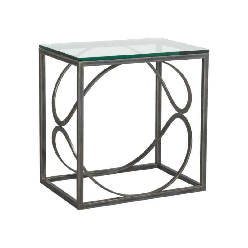 Artistica Home - Metal Designs Ellipse Rectangular End Table - St Laurent finish - 01-2234-955-44