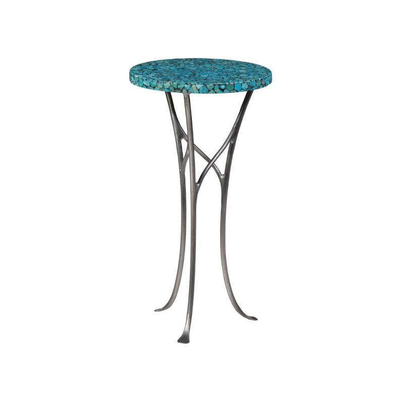 Artistica Home - Signature Designs Isidora Turquoise Spot Table - 12W x 12D x 22H - 01-2134-951