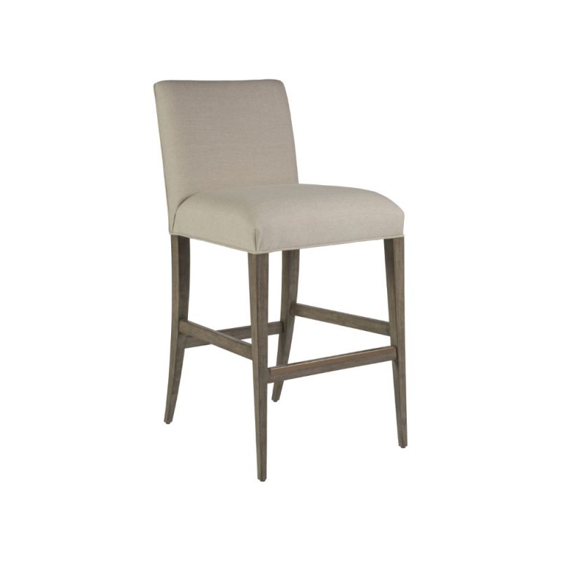 Artistica Home - Cohesion Program Madox Upholstered Low Back Barstool - Grigio - 01-2220-896-41-01