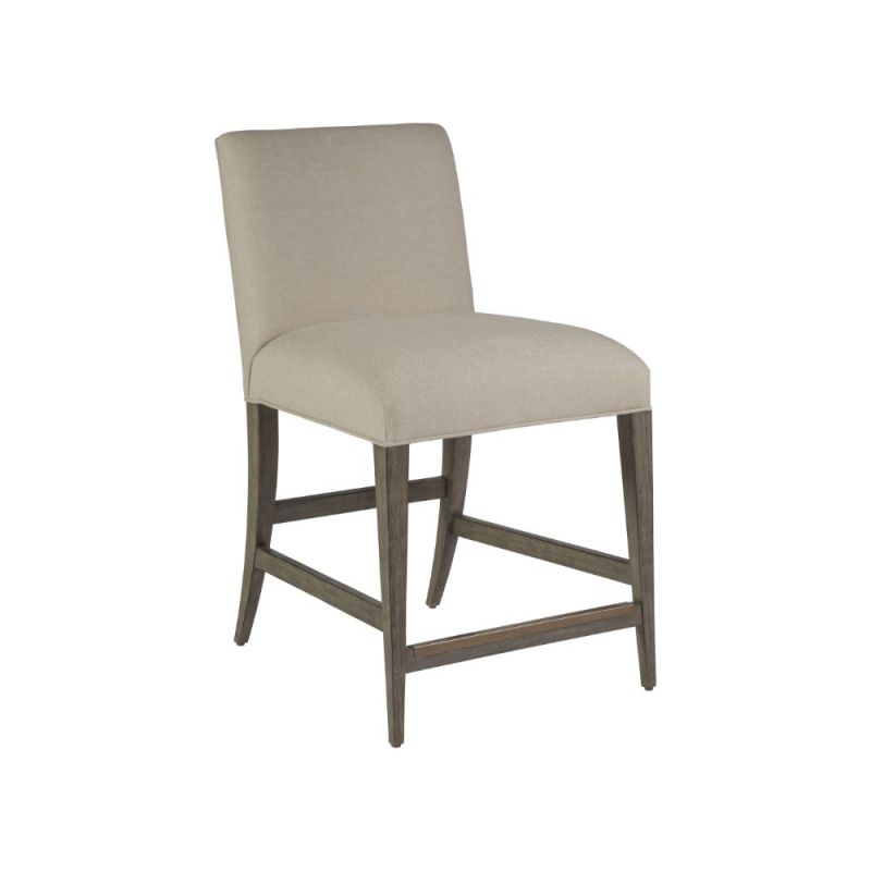 Artistica Home - Cohesion Program Madox Upholstered Low Back Counter Stool - Grigio - 01-2220-895-41-01