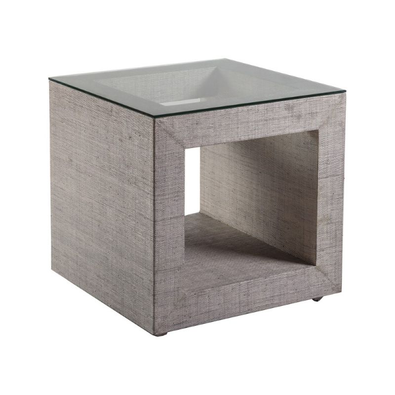 Artistica Home - Signature Designs Precept Square End Table - Light Gray - 01-2077-957C