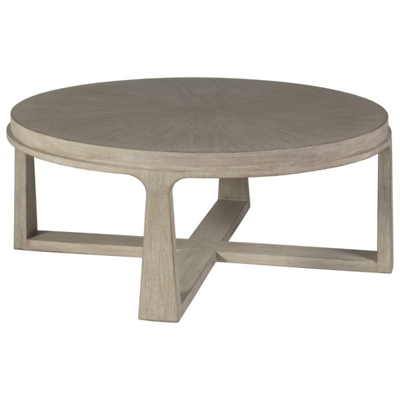 Artistica Home - Cohesion Program Rousseau Round Cocktail Table - Bianco - 01-2228-943-40