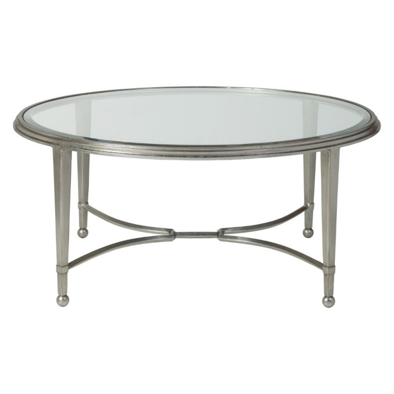Artistica Home - Metal Designs Sangiovese Round Cocktail Table - Silver antiqued effect - 01-2011-943-47