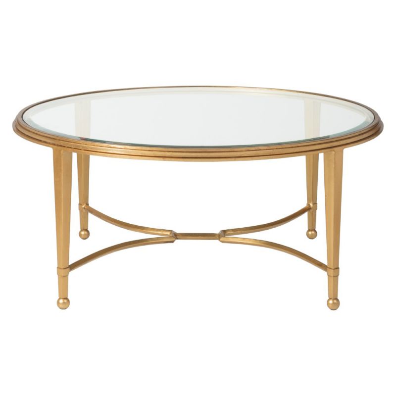 Artistica Home - Metal Designs Sangiovese Round Cocktail Table - Gold Leaf Finish - 01-2011-943-48