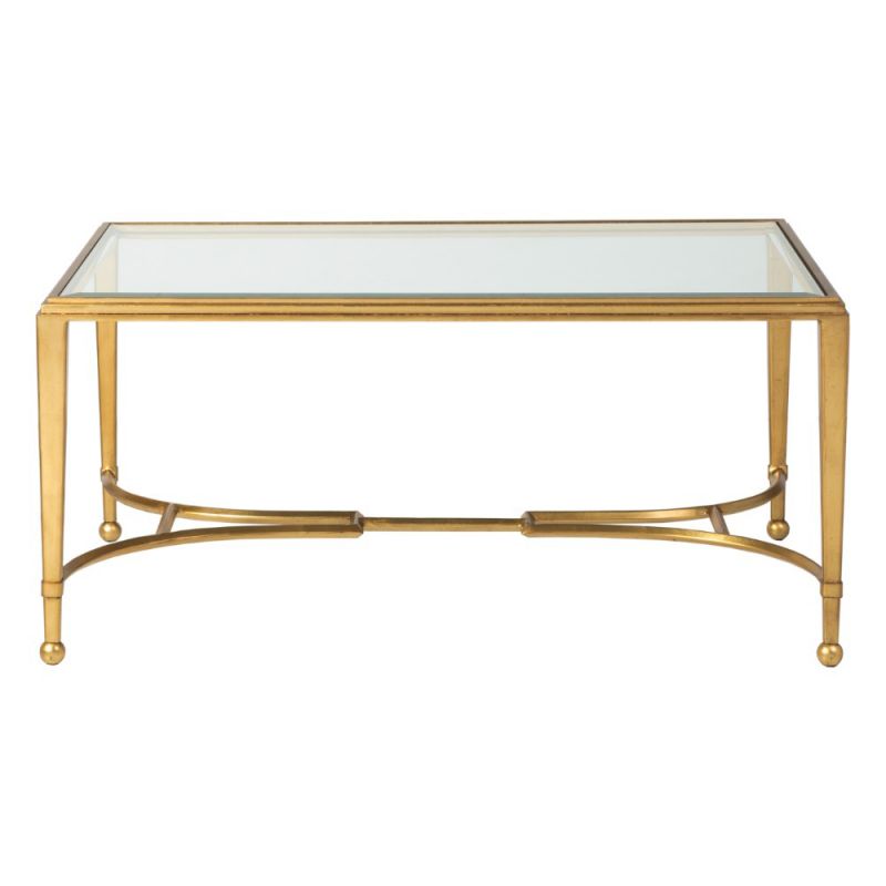Artistica Home - Metal Designs Sangiovese Small Rectangular Cocktail Table - Gold Leaf Finish - 01-2011-945-48